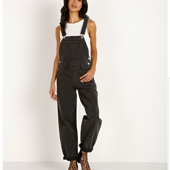 Levi's Denim - NEW Levi's Premium Denim Baggy Black Overalls Sz M